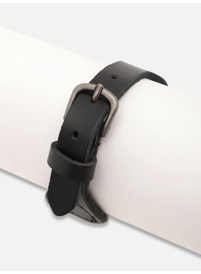SOHI Trendy Casual Pu Leather Designer Artificial Bracelet Jewellery