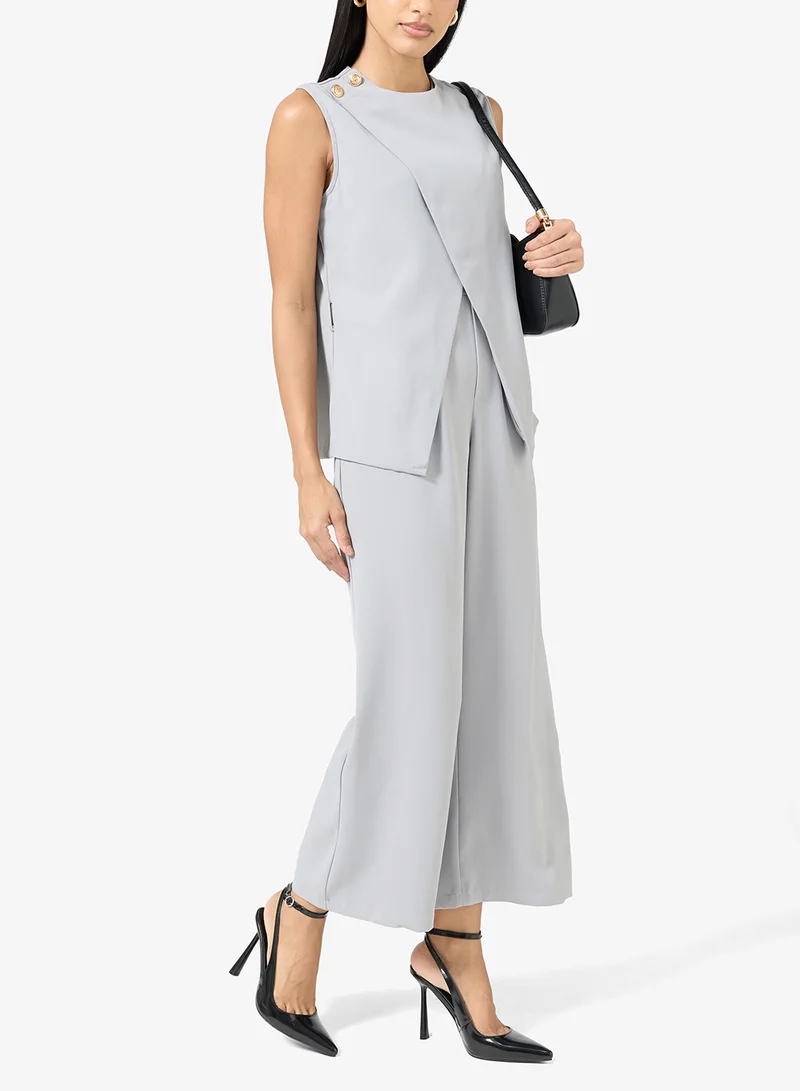 ELLA Black black pu sling back with silver buckle detai for Women | Best Price UAE