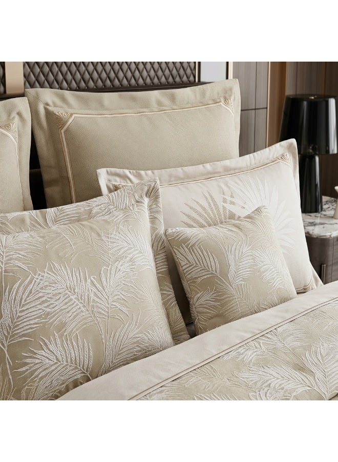 ShinyFlower Luxury Jacquard Comforter Set 7Pcs King Size, 400GSM Quilt Bedding Set with Fitted Sheet & Pillow Covers - Image 4