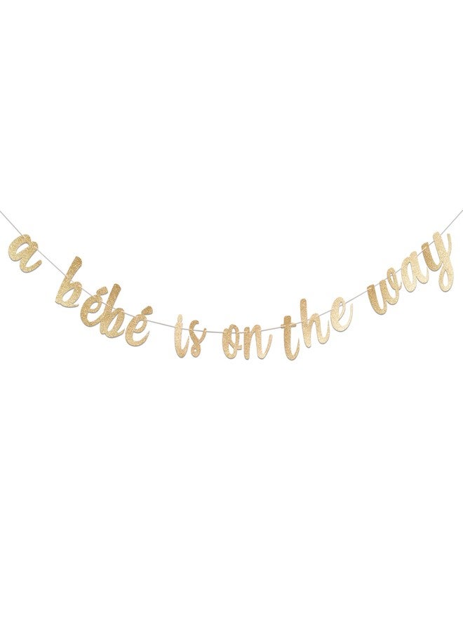 MUWEOL لافتة "بيبي في الطريق" من مويول - ديكورات حفلات استقبال المولود، لوازم حفلات الكشف عن جنس المولود للأولاد والبنات (لافتة بيبي) - Image 1