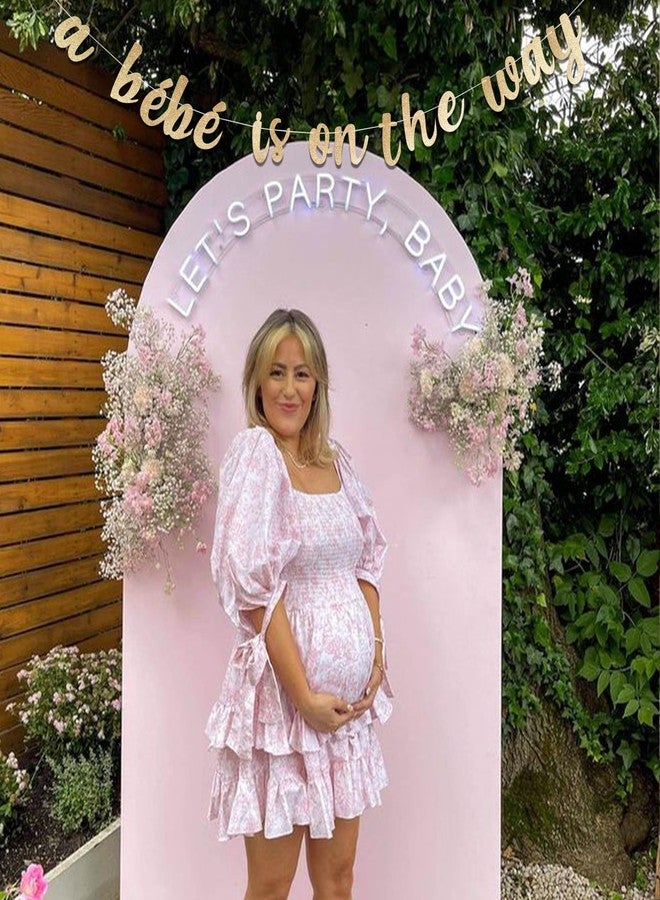 MUWEOL لافتة "بيبي في الطريق" من مويول - ديكورات حفلات استقبال المولود، لوازم حفلات الكشف عن جنس المولود للأولاد والبنات (لافتة بيبي) - Image 5