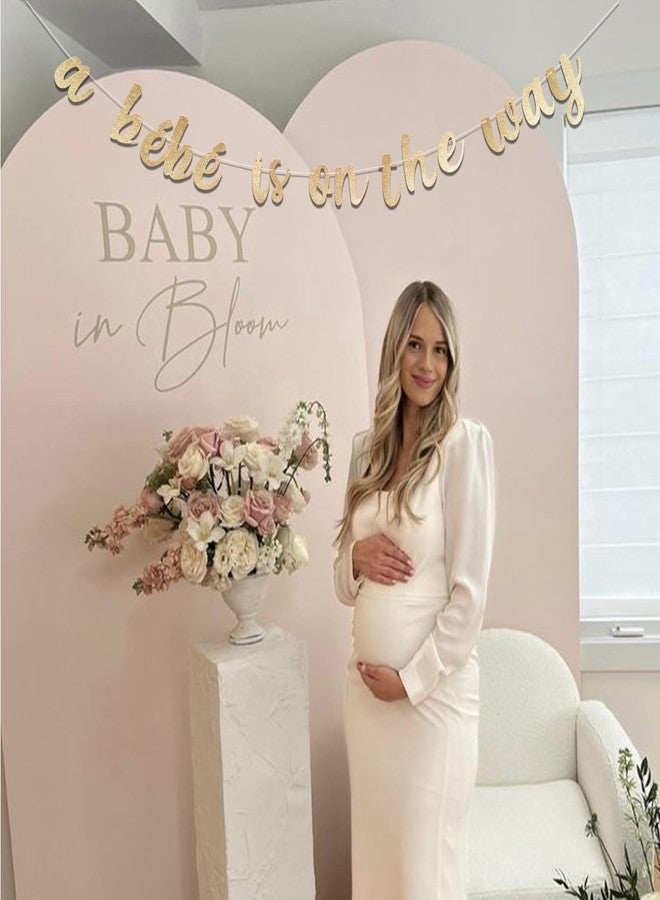 MUWEOL لافتة "بيبي في الطريق" من مويول - ديكورات حفلات استقبال المولود، لوازم حفلات الكشف عن جنس المولود للأولاد والبنات (لافتة بيبي) - Image 3