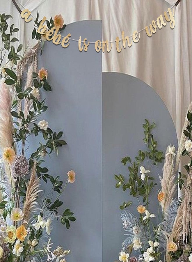 MUWEOL لافتة "بيبي في الطريق" من مويول - ديكورات حفلات استقبال المولود، لوازم حفلات الكشف عن جنس المولود للأولاد والبنات (لافتة بيبي) - Image 4