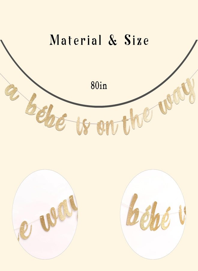 MUWEOL لافتة "بيبي في الطريق" من مويول - ديكورات حفلات استقبال المولود، لوازم حفلات الكشف عن جنس المولود للأولاد والبنات (لافتة بيبي) - Image 2