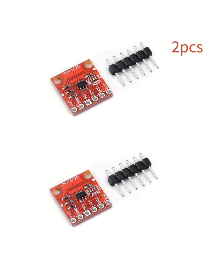 2pcs MCP4725 I2C DAC Module Development Board 12 Bit Analog To Digital Converter - Image 1