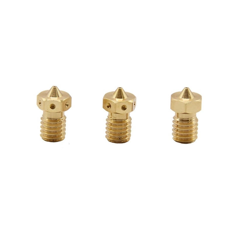 E3D V6 Brass Nozzle 0 4mm M6 Thread for 1 75mm Filament 3D Printer Accessories 5PCS - Image 4