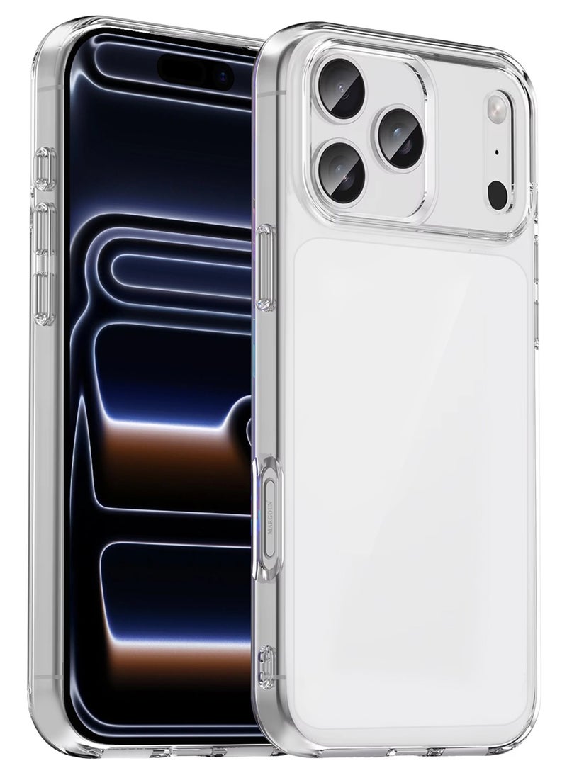 CATANES 3 Packs TPU Clear Case for iPhone 17 Pro Max Bumper Cover - One Case two 3D Screen Protectors - Shockproof Protection Anti-Scratch Enhanced Grip Slim Design Wireless Charging Compatible - Image 2