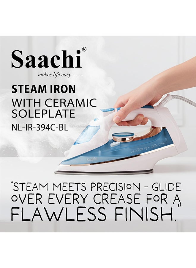 ساتشي جهاز كي بالبخار مع قاعدة من السيراميك بقدرة 2200 وات 320 ml 2200 W NL-IR-394C-BL أبيض/أزرق - Image 4