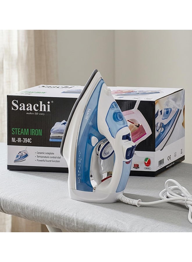 ساتشي جهاز كي بالبخار مع قاعدة من السيراميك بقدرة 2200 وات 320 ml 2200 W NL-IR-394C-BL أبيض/أزرق - Image 2