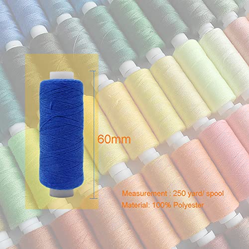 SHRJ Sewing Threads Kits, All Purpose 100 Color Spools Polyester Thread Quilting Thread Assortment for Hand Machine Sewing Embroidery - Image 2