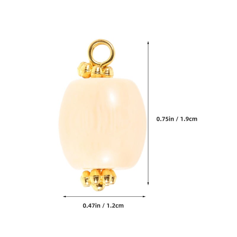 12mm Beige Vintage Flower Resin Buttons For Cheongsam Blazer Sewing DIY Craft - Image 3