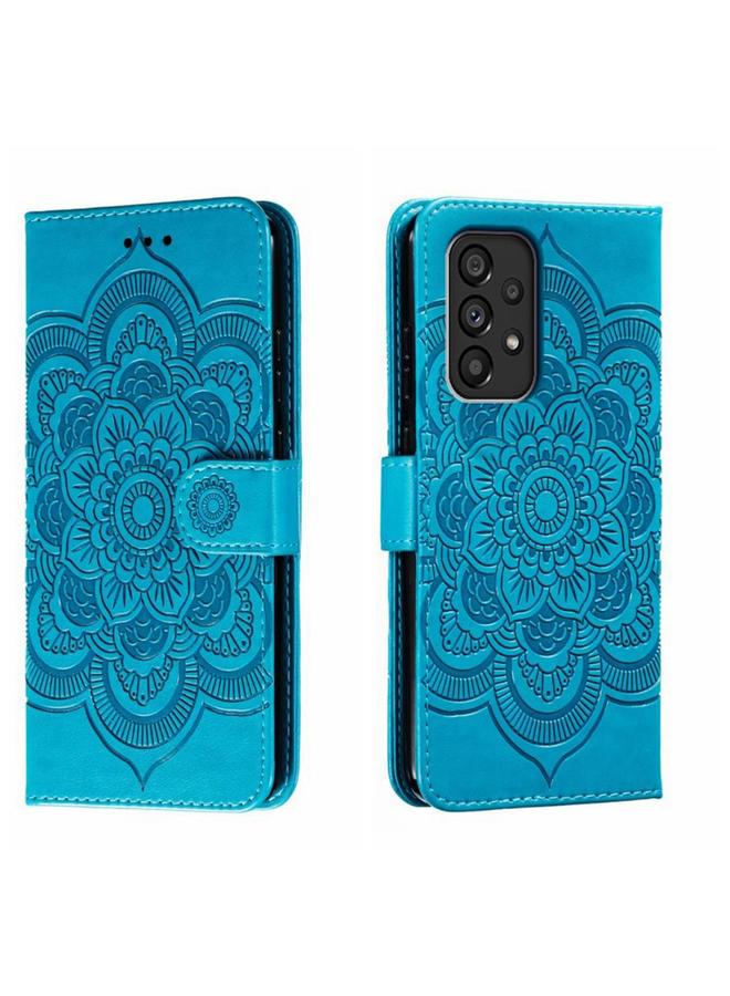 اس-توب جراب جلدي لهاتف Samsung Galaxy A53 5G بنقشة ماندالا الشمس - Image 1