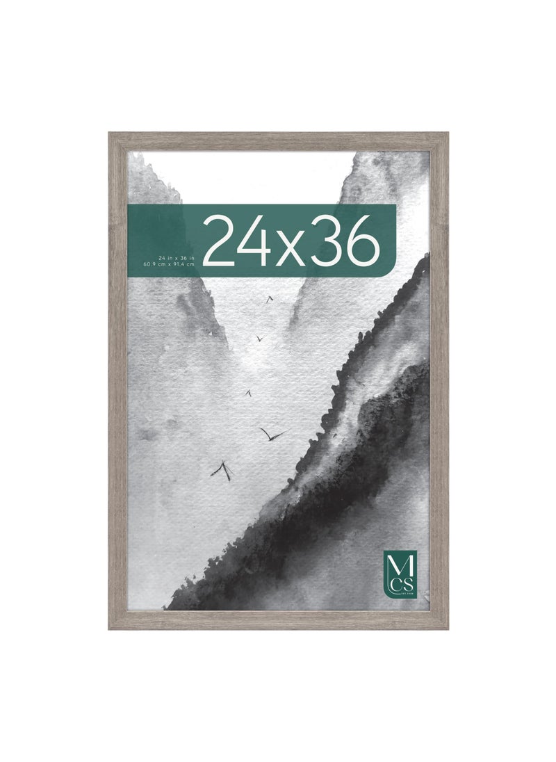 MCS MCS Museum Poster Frame 24x36 Barnwood Vertical  Horizontal Wall Hanging Large Picture Frame for Photos Posters  Art Prints 1Pack 