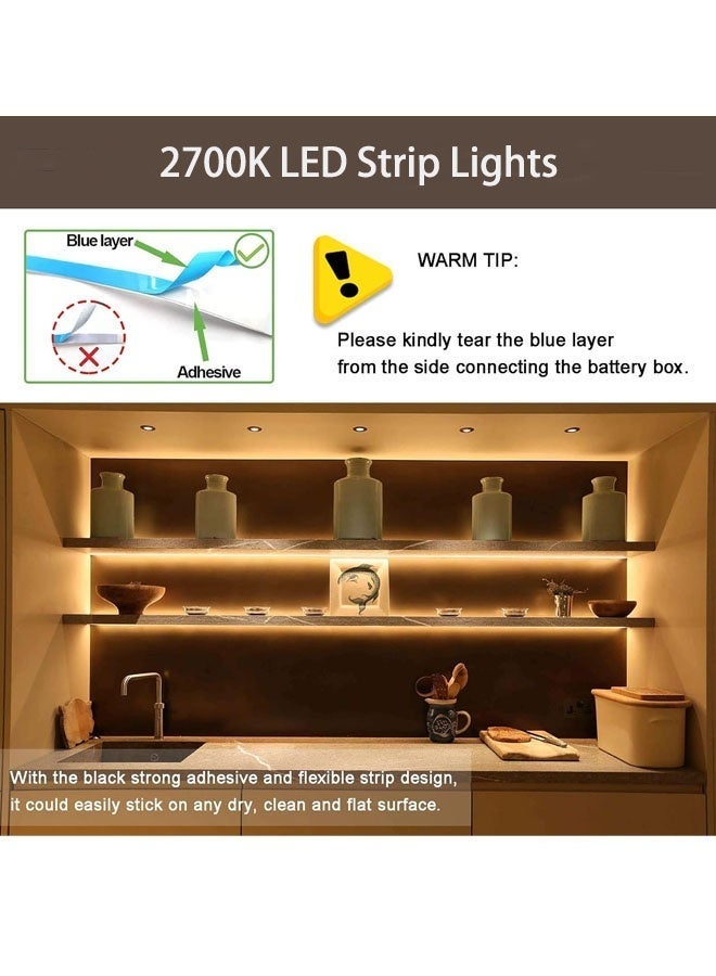 Optico 5M LED Strip Lights, LED Strip Kit, Super Bright LED Tape Lights USB Powered Flexible Under Cabinet Light for Bedroom,Kitchen,Home Vanity Mirror Lighting Decor Bedroom Cabinet Boat Decor (Warm White) - Image 5