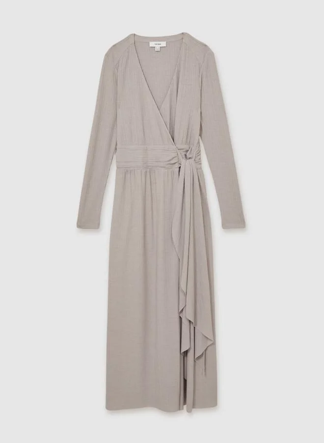 REISS Ribbed Midi Dress