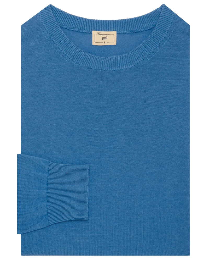 Camicissima Cotton Basic Crew Neck Sweater
