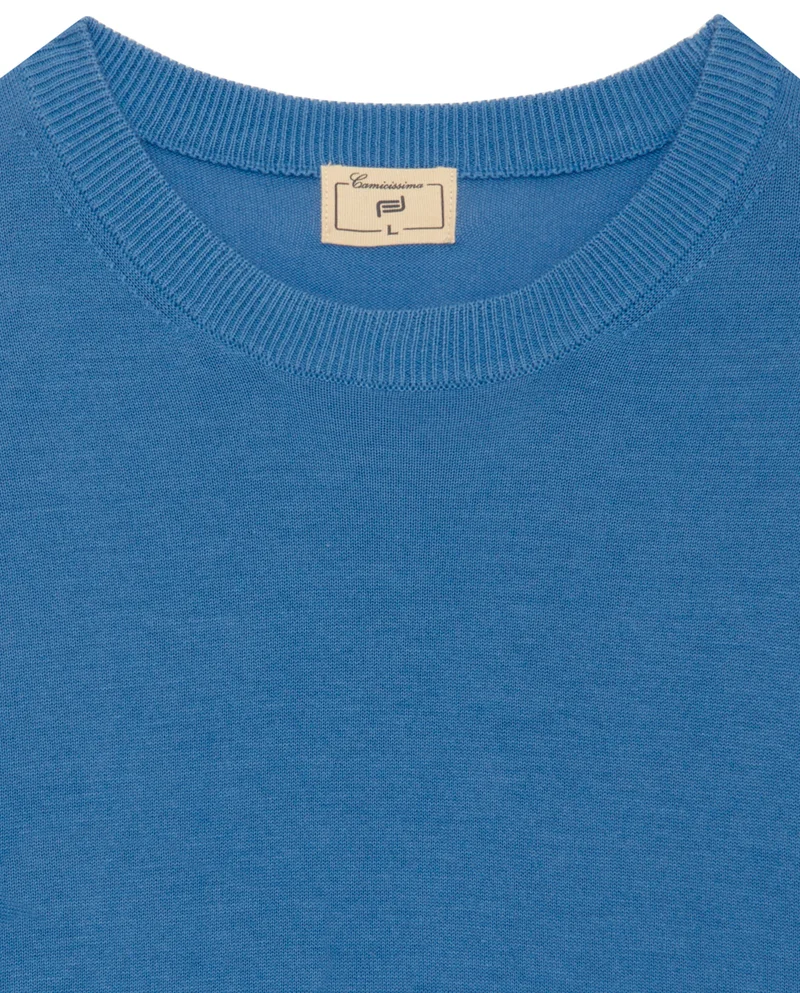 Camicissima Cotton Basic Crew Neck Sweater