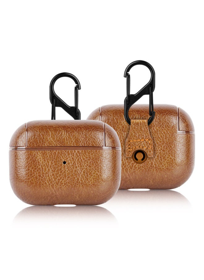 Generic - Applicable To Apple Wireless Bluetooth Headset Protective Cover Airpods2/3/4/pro2 Skin Conjoined Protection-Color:Light Brown-Model:Airpods Pro (carton Packaging) - Image 1