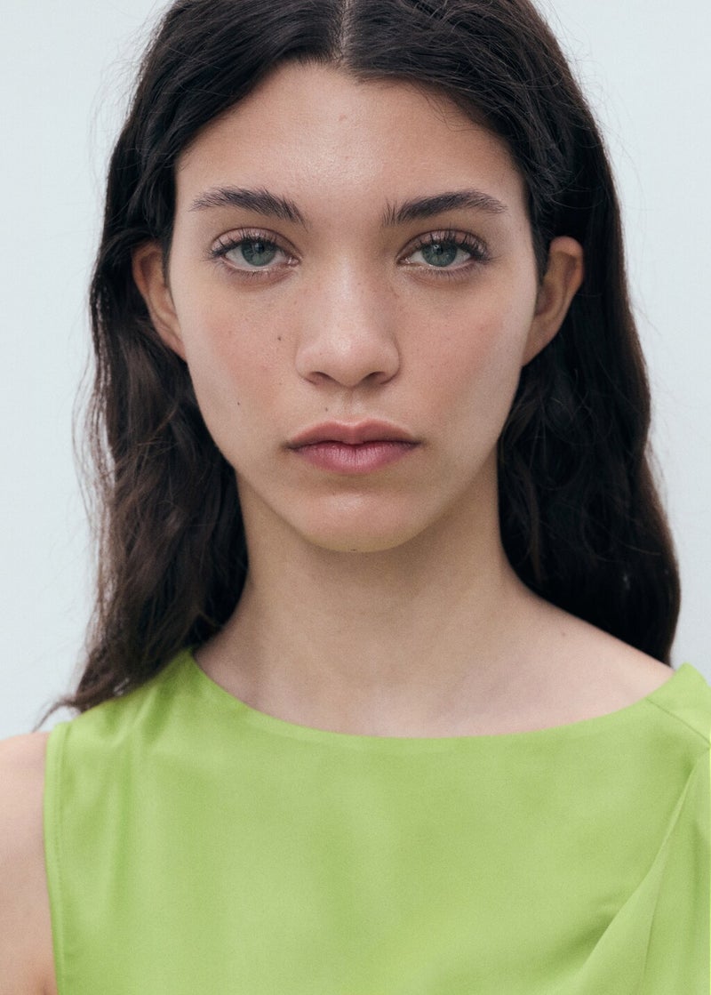MANGO Chartreuse Column Dress  - Image 4