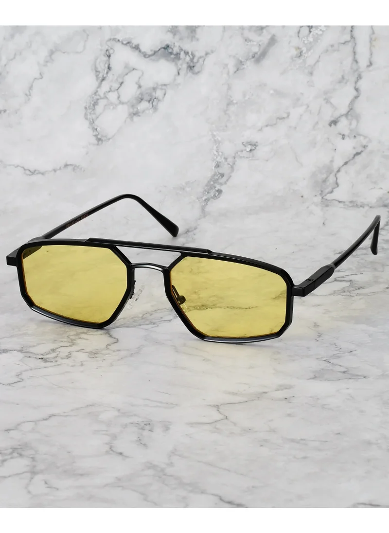 Explicit Poets Explicit Poets Unisex PABLO Black - Yellow Stylish Sunglasses, 6EP13