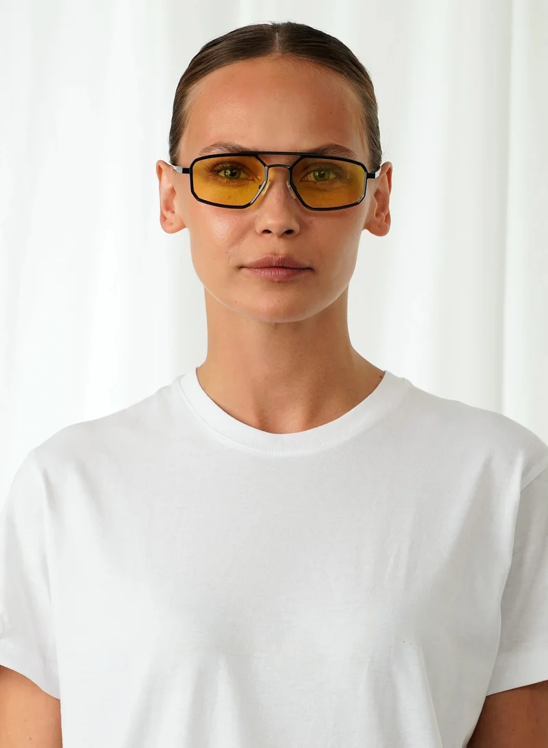 Explicit Poets Explicit Poets Unisex PABLO Black - Yellow Stylish Sunglasses, 6EP13