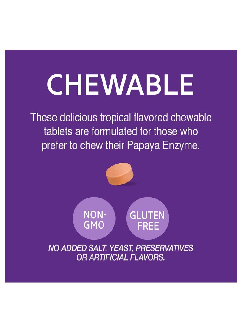 21st CENTURY - Papaya Enzyme Chewable 100 Tablets - Image 1