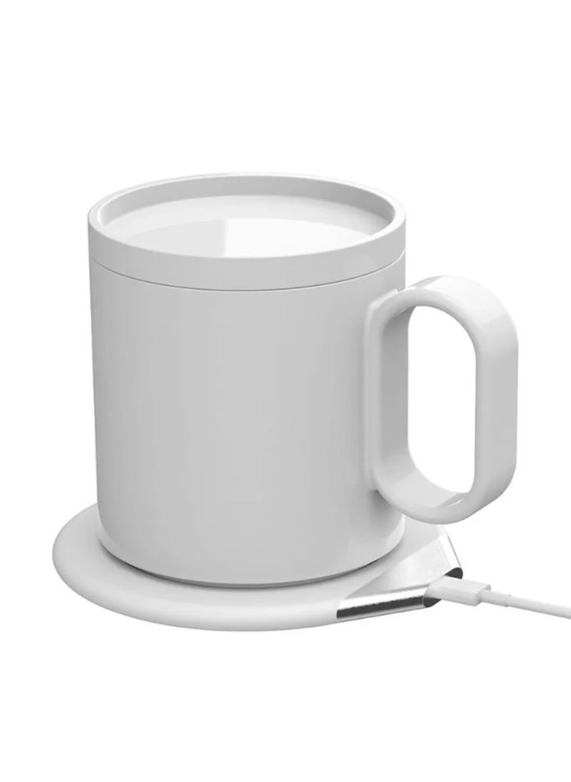 Hans Larsen CRIVITS - Smart Mug Warmer with Wireless Charger - White