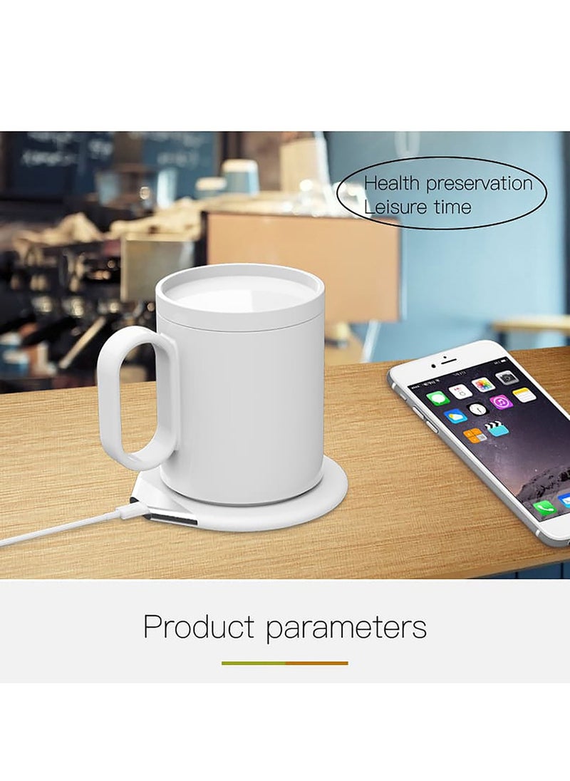 Hans Larsen CRIVITS - Smart Mug Warmer with Wireless Charger - White  - Image 4