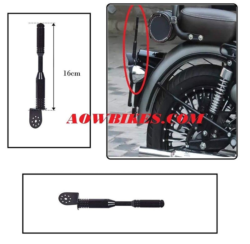 AOW Universal Sporty Antenna for Royal Enfield All Royal Enfield Models - Image 4