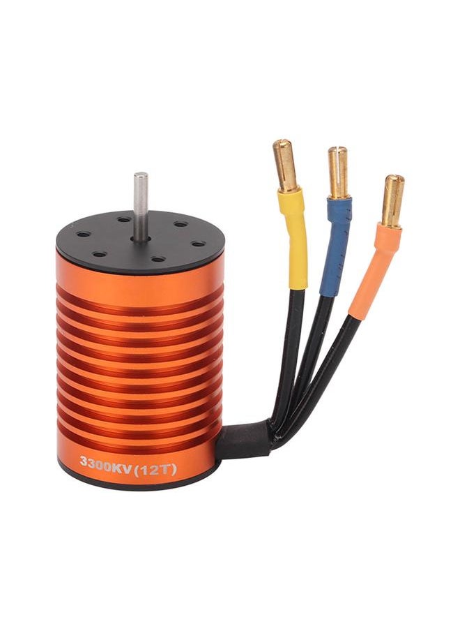 Thoraya RC Brushless Motor F540 3300KV 4 Pole 12 Slot High Torque Waterproof RC Car Brushless Motor for 1:10 Model RC Car  - Image 1