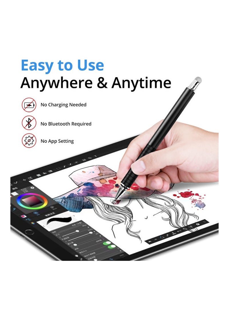 SYOSI 3 Pack Stylus Pens for Touch Screens High Sensitivity & Precision Tablet Pen 2 in 1 Capacitive Stylus Pen for iPhone iPad Android Tablet and All Capacitive Touch Screens - Image 4