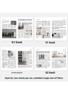 Generic Minimalist English Newspaper Photo Prop 02 style 