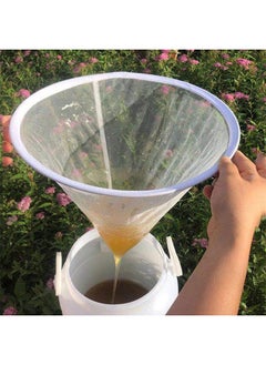 Realfrog 5 Pieces Honey Filter Strainer, Reusable Conical Nylon Honey Sieve, Professional Multifunctional Beekeeping Strainer, Ultra-fine Mesh Strainer Tool for Honey Wine Wax Beer Nut Mil  - Image 2