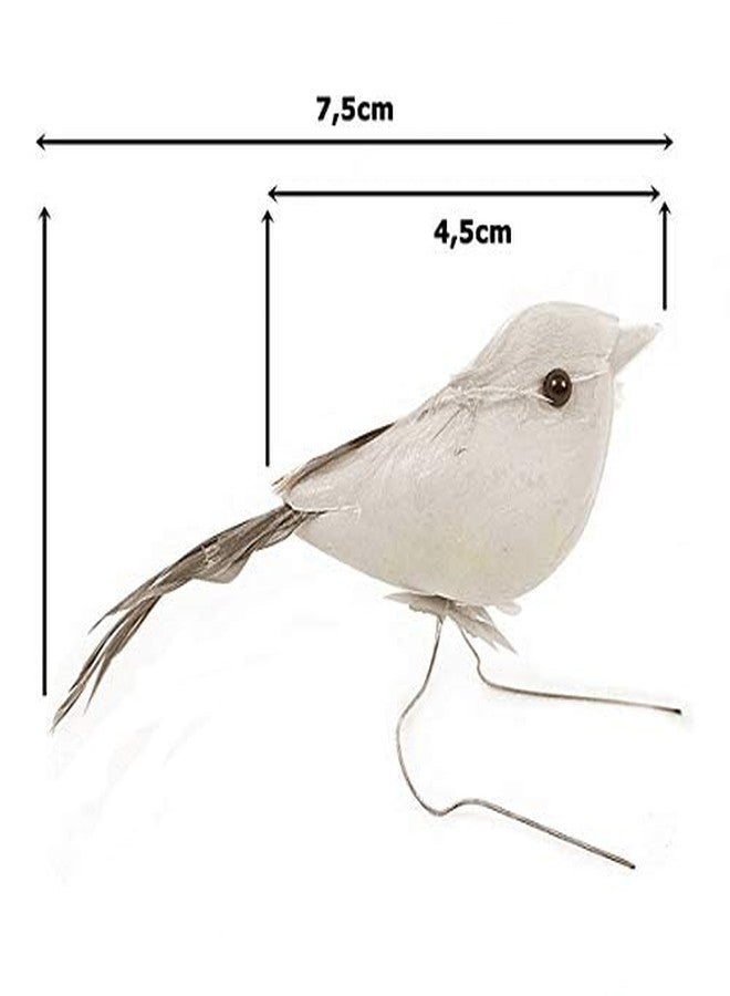 LIVEONCE Coir Two Tier nest for Decoration with 8 Birds Color -Brown,w -8 cm, H -40 cm,L-8 cm -1 Piece - Image 4