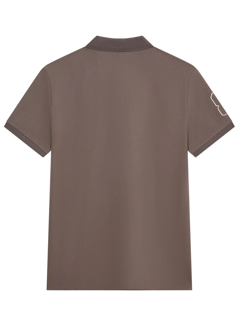 GIORDANO  Men’s Slim Fit Napoleon Embroidery Lycra Pique Polo for Men | Best Price UAE