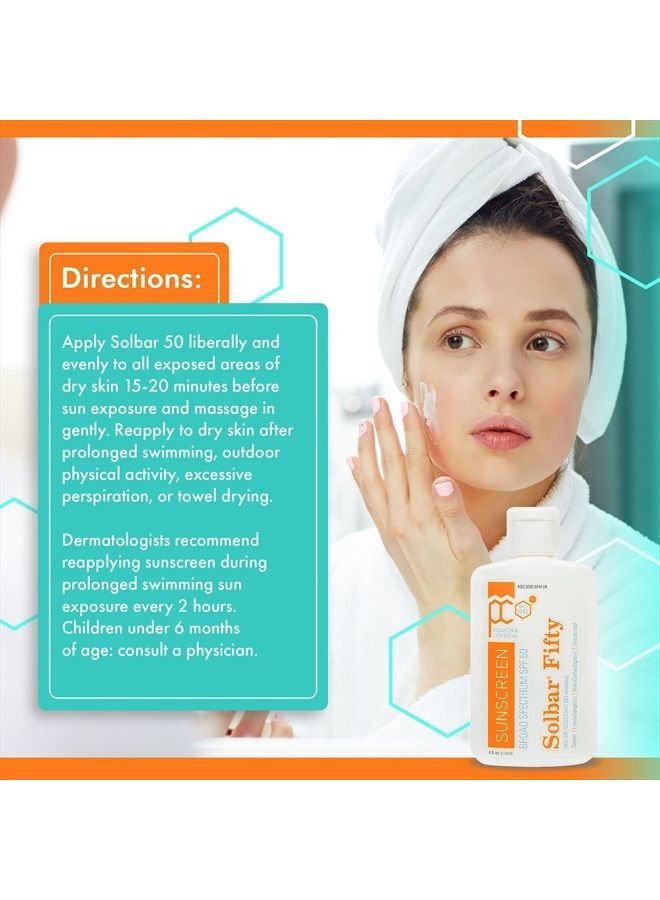 Solbar Person & Covey SPF 50 Sunscreen Face & Body Sun Cream - Solbar Fifty Body & Face Sunscreen SPF 50 Broad Spectrum Sunscreen - Water-Resistant Sun Cream, Sun Screen Protector for Face & Body - 4 Fl. Oz. - Image 5