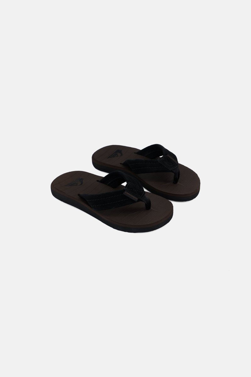 QUIKSILVER Kids Boy Slip On Slippers, Dark Brown  - Image 1