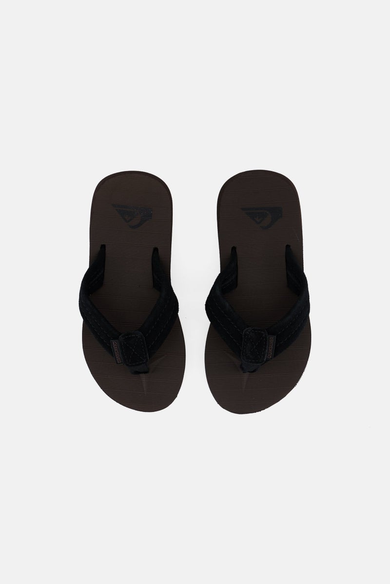 QUIKSILVER Kids Boy Slip On Slippers, Dark Brown  - Image 3