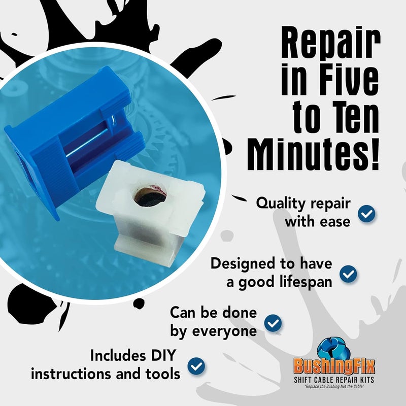 BushingFix.com F2KIT1 Transmission Shift Cable Bushing Repair Kit - Image 3