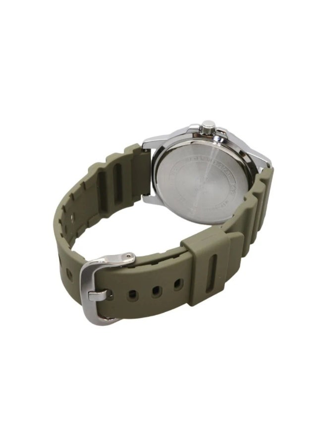 Casio MTP-VD01-3EVUDF Men’s Analog Stainless Steel Watch – Green Dial, Rotating Bezel, Date Display, Water Resistant - Image 5