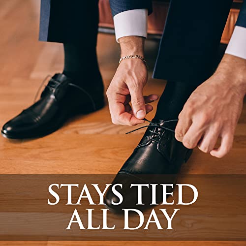 Miscly Waxed Shoe Laces for Dress Shoes - Round Oxford Shoelaces for Men - Multiple Lengths and Colors Available - Dark Brown, 36″ (91 CM) - Image 5