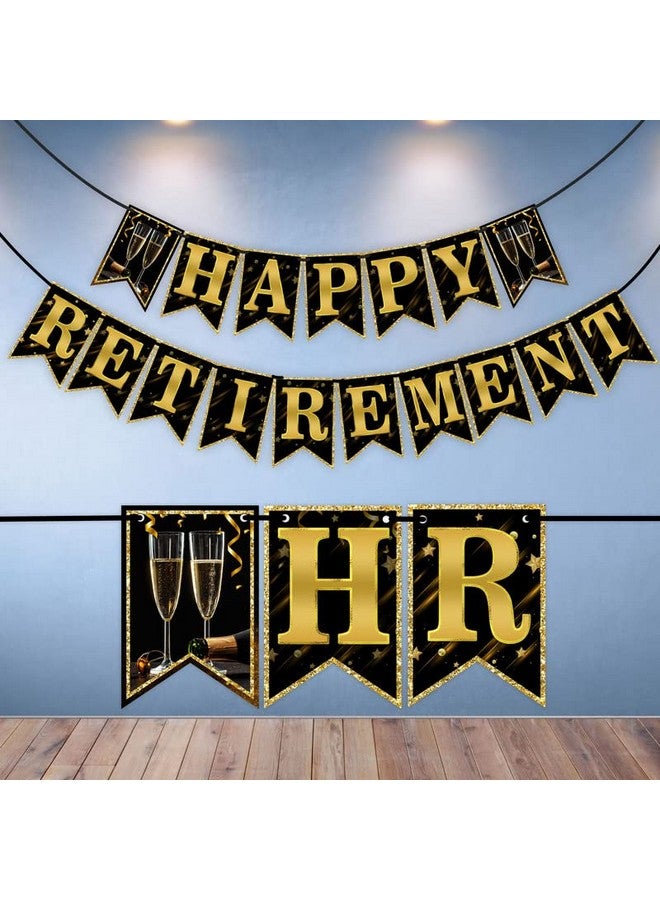 Wobbox Happy Retirement Banner, Retirement Party Banner, Retirement Party Decorations (FP4409) - Image 1