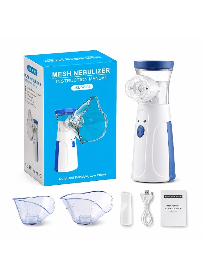 Portable Steam Nebulizer Compact Design For Daily Use And Travel With Adult And Child Masks - Image 1