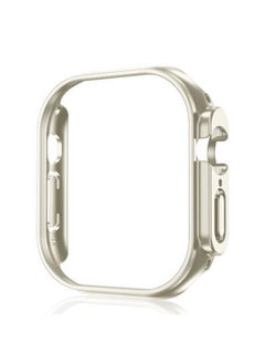 Generic Sleek Case Hard PC Shockproof Cover For Apple Watch Ultra 2 - 49mm Series 9 Starlight. 