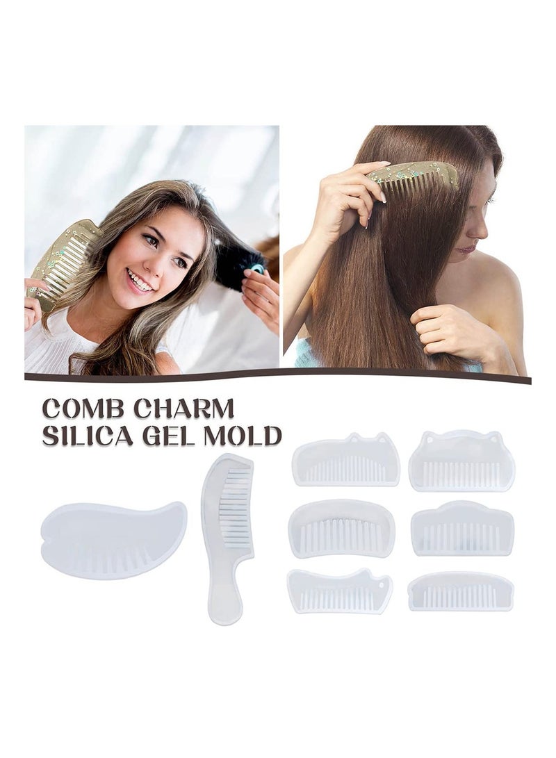 Excefore Comb Shape Silicone Casting Moulds, DIY Casting Moulds for Craft Making Handmade - Image 2