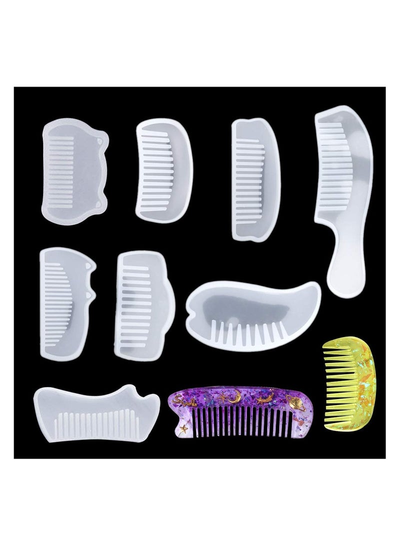Excefore Comb Shape Silicone Casting Moulds, DIY Casting Moulds for Craft Making Handmade - Image 1