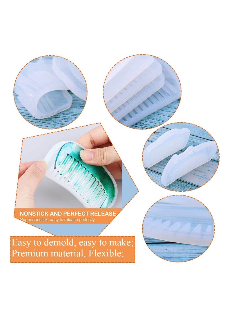 Excefore Comb Shape Silicone Casting Moulds, DIY Casting Moulds for Craft Making Handmade - Image 4