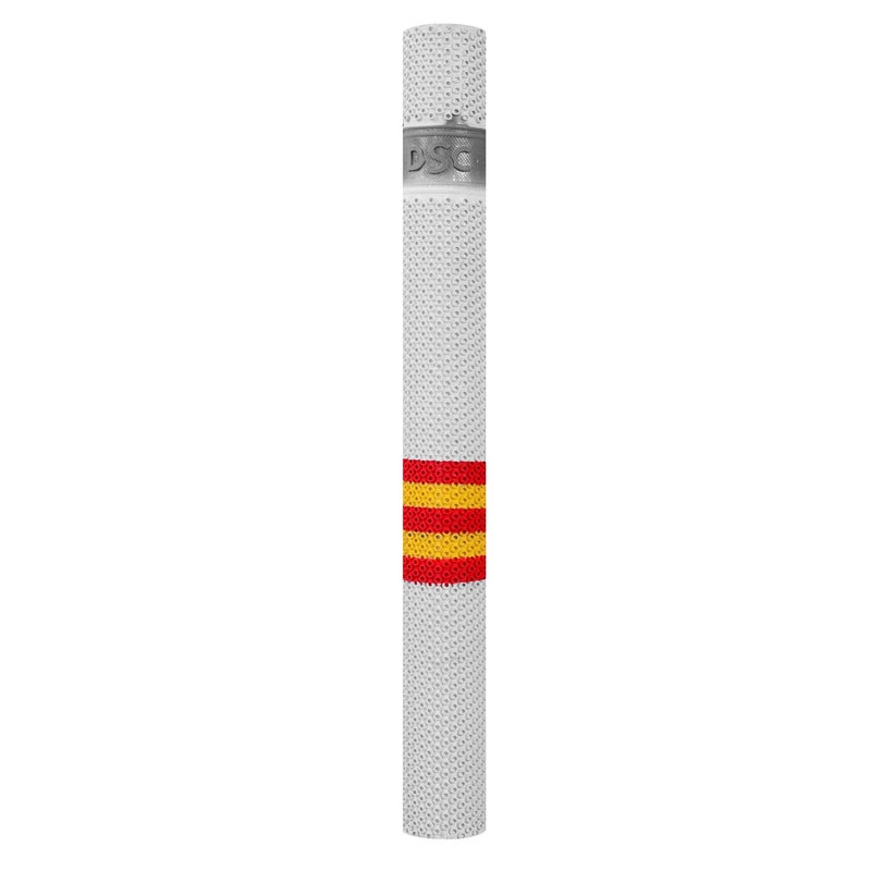 DSC Octopus Cricket Bat Grip, Color - White/Red/Yellow - Image 1