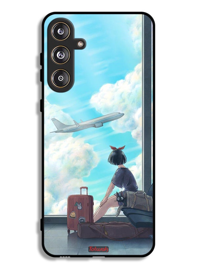 Tolwak Samsung Galaxy M55 5G Protective Case Cover Travel Art - Image 1