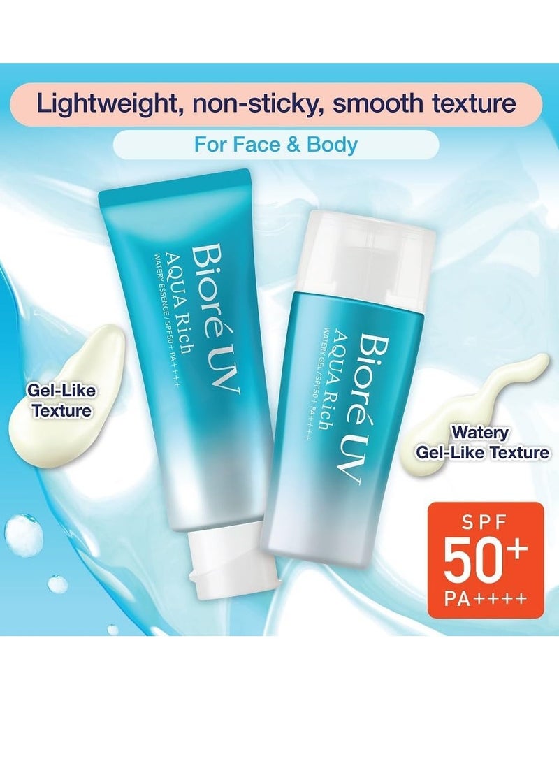 Biore Biore UV AQUA Rich Watery Gel SPF50+ Sunscreen 70g,Pack of 2  - Image 4